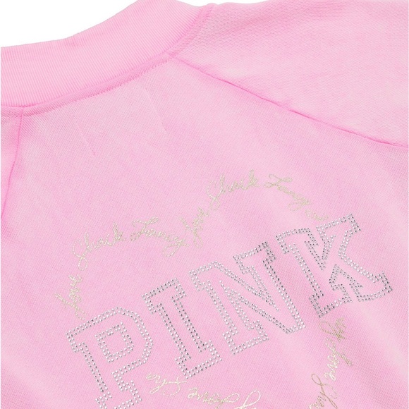 PINK Victoria's Secret Soft Pink Bomber Jacket - Picture 3 of 3